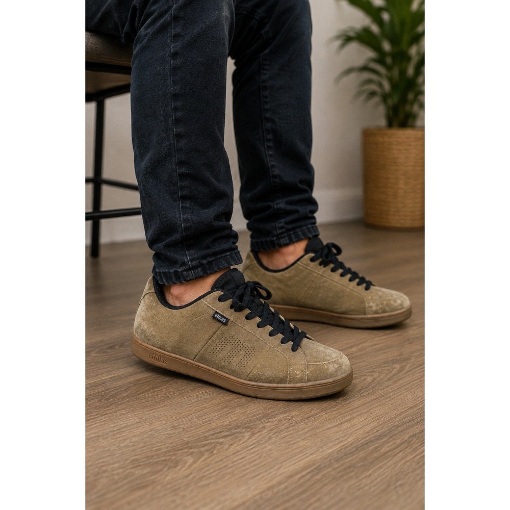 Etnies Men's Kingpin Brown Suede Low Top Skate Shoes Size 14